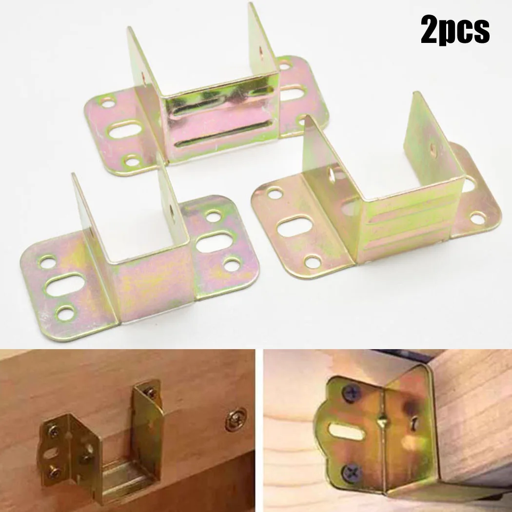 Furniture Hardware Supply - 2 шт. U-образный металлический кронштейн для