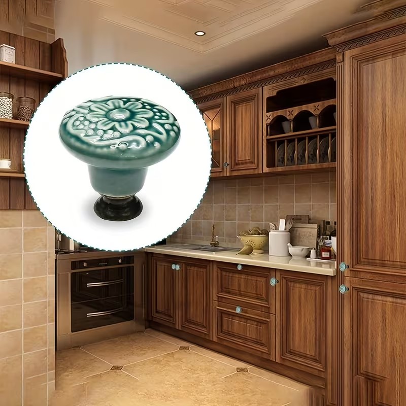 Furniture Hardware China - 12 керамических ручек для шкафов, с