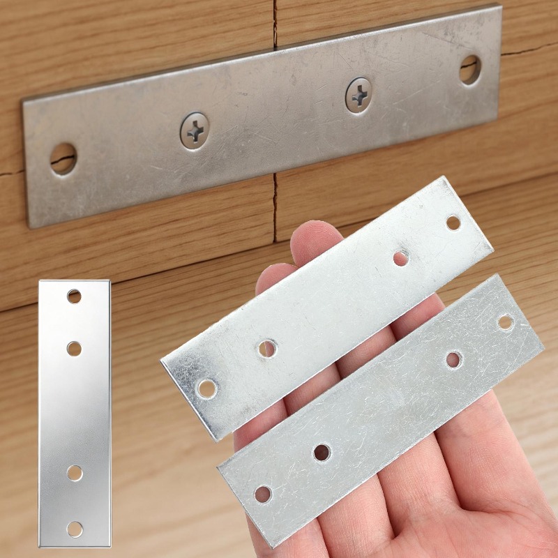 Furniture Hardware Supply - 6/1 шт. Прочные прямые металлические кронштейны-соединители,