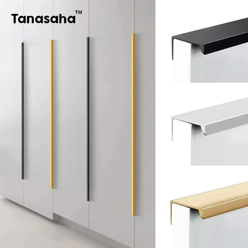 Furniture Hardware Gold - Скрытые мебельные ручки, матовый, черный, золотой,