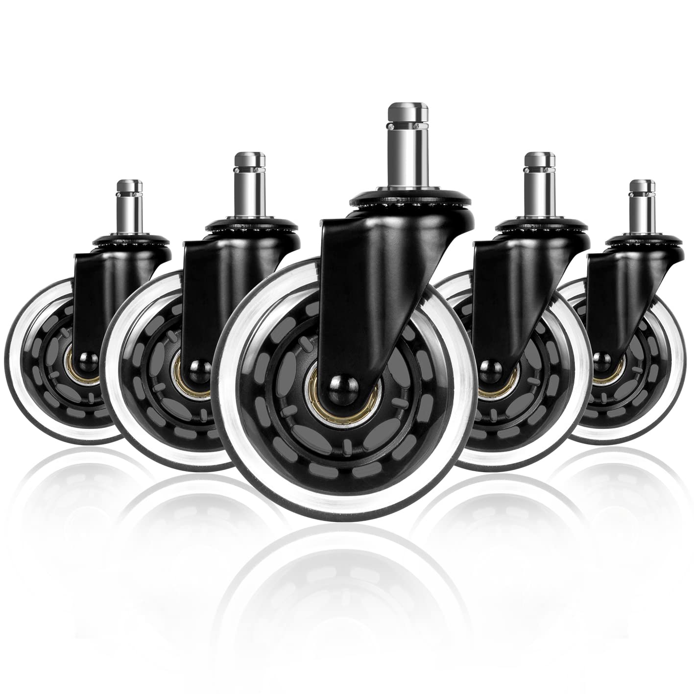 Office Furniture Hardware - Комплект из 5 универсальных бесшумных колесиков