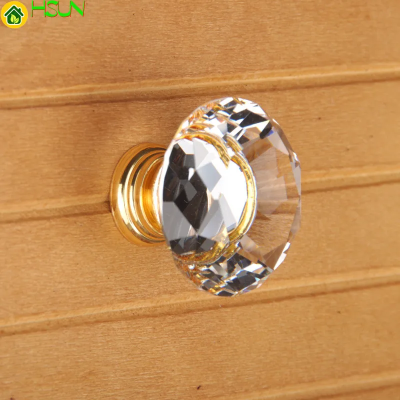 Хрустальные золотые ручки-кноп – обзор и цена Furniture Hardware Gold