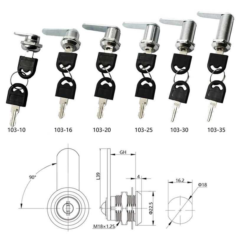 Замок для шкафов 16-40 мм с дв – обзор и цена Office Furniture Hardware